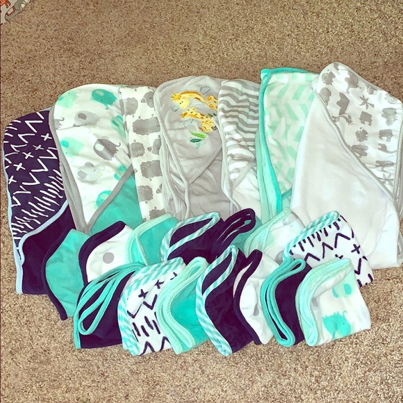 cloud island baby washcloths
